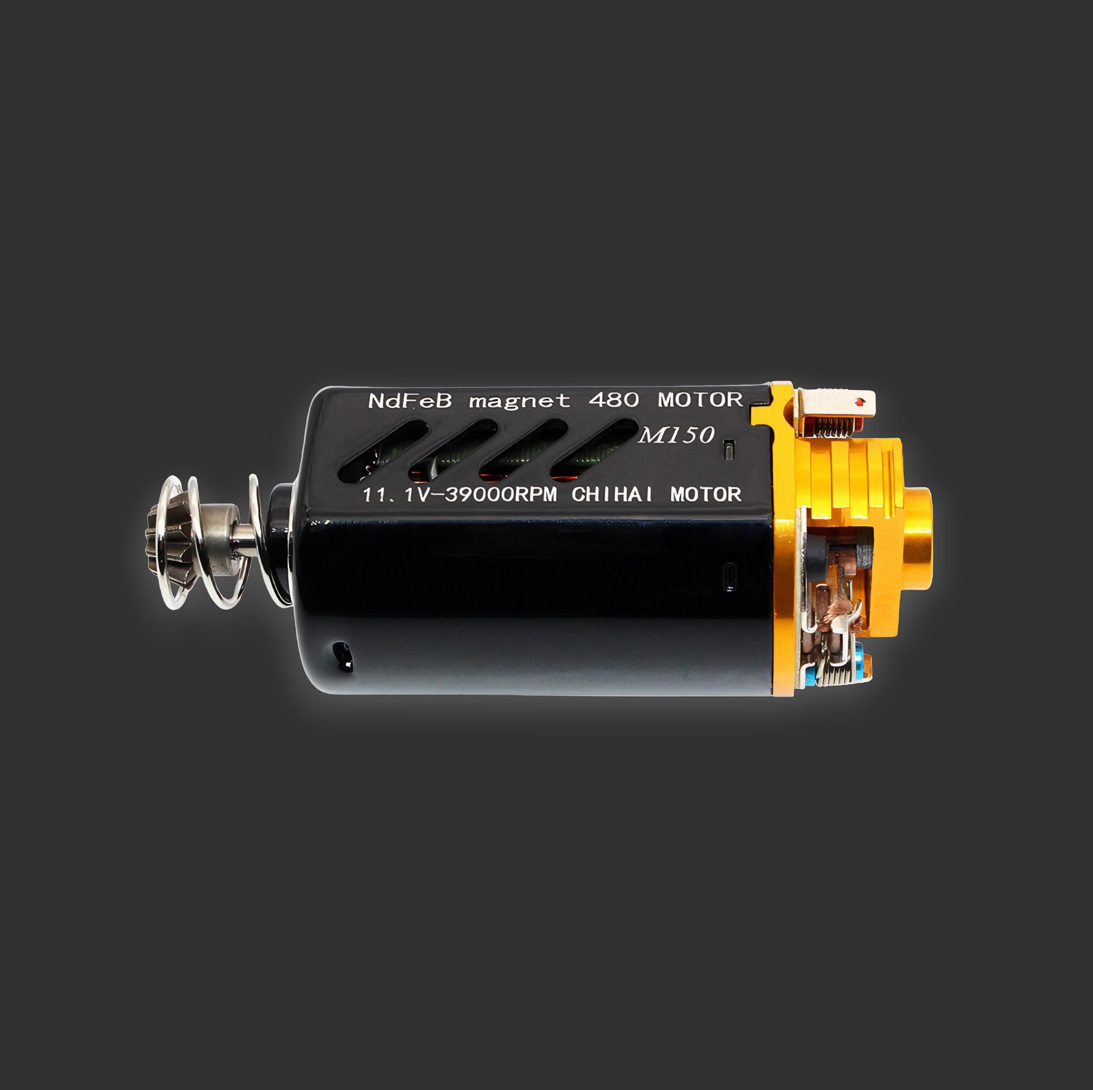 <img src="chf-480wa-8513g-motor-gelblaster-upgrade.jpg" alt="CHF-480WA-8513G motor designed for upgrading gel blasters, enhancing performance and power">